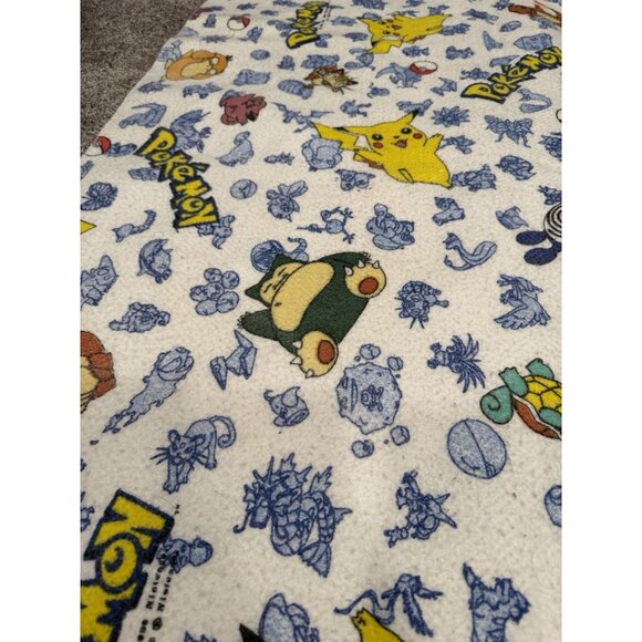 Vintage 1990’s Pokemon Blanket 86x68” - Picture 4 of 5